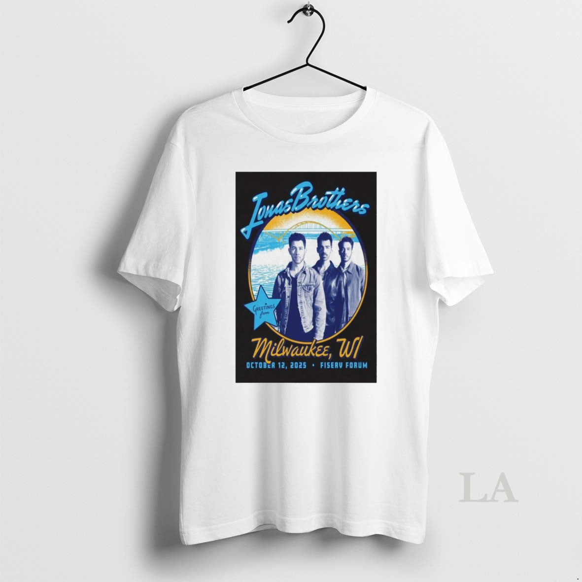 Original Jonas Brothers October 12 2025 Fiserv Forum - Adult & Kids T-Shirts, Sweatshirts & Hoodies apparel design preview 1