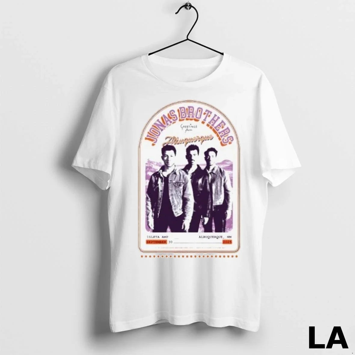 Original Jonas Brothers Sept 30 2025 Isleta Amp - Adult & Kids T-Shirts, Sweatshirts & Hoodies apparel design preview 1