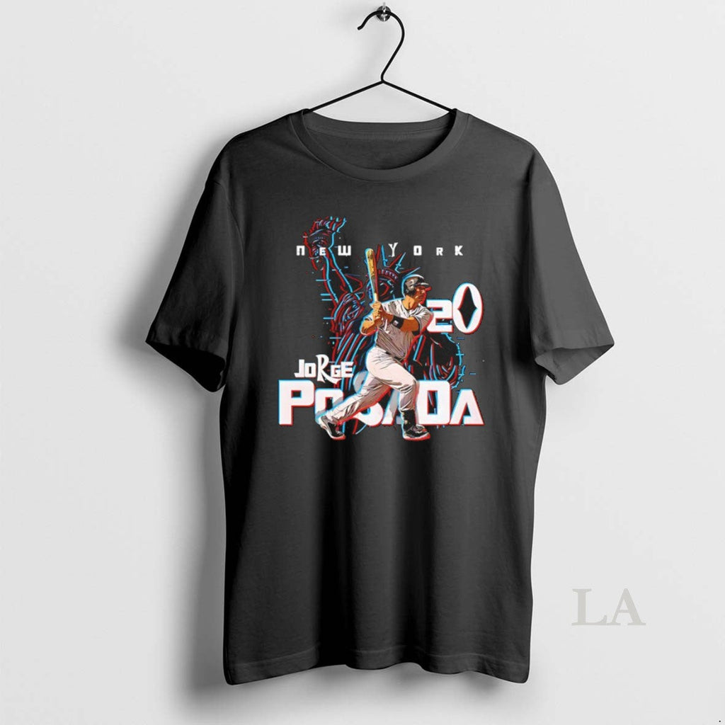 Original Jorge Posada 20 New York Yankees Baseball - Adult & Kids T-Shirts, Sweatshirts & Hoodies apparel design preview 1