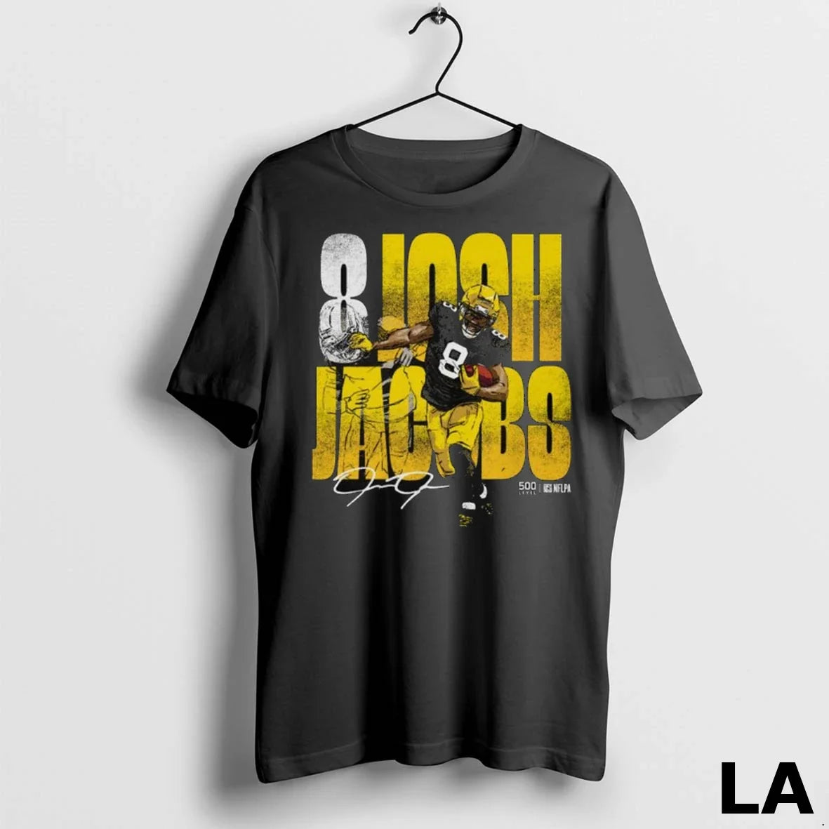 Original Josh Jacobs Green Bay Stiff Arm Long Sleve - Adult & Kids T-Shirts, Sweatshirts & Hoodies apparel design preview 1