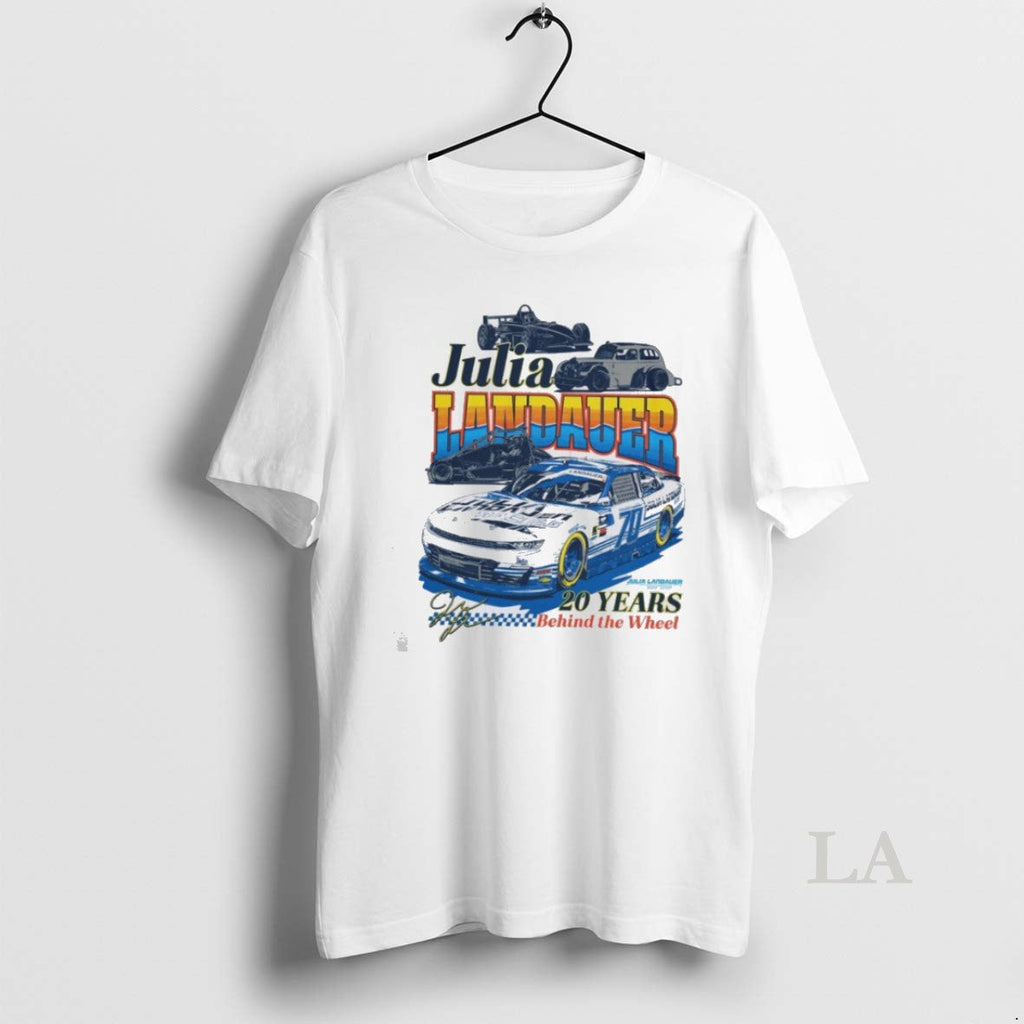 Original Julia Landauer 20 Years Behind The Wheel - Adult & Kids T-Shirts, Sweatshirts & Hoodies apparel design preview 1