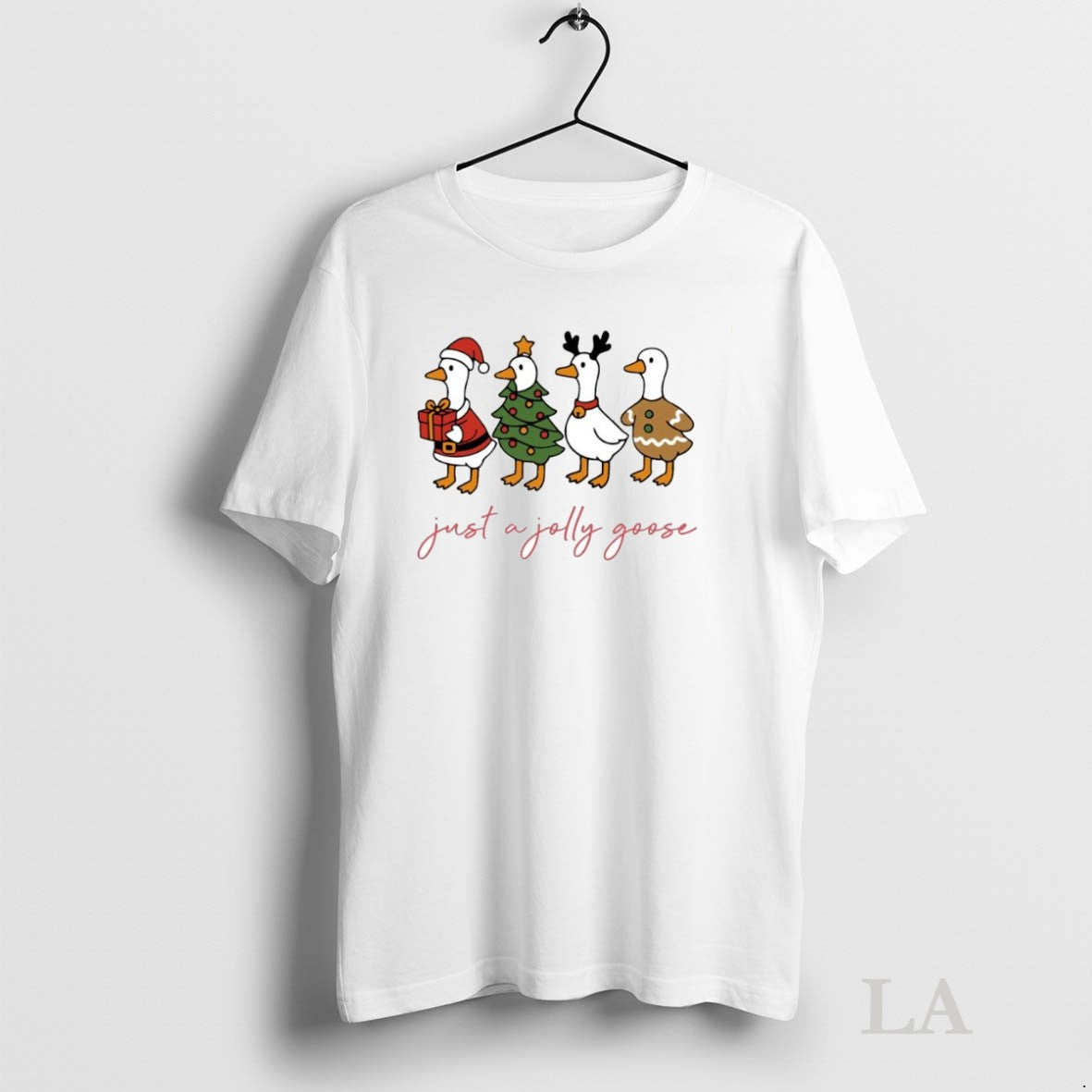 Original Just A Jolly Goose Funny Christmast - Adult & Kids T-Shirts, Sweatshirts & Hoodies apparel design preview 1