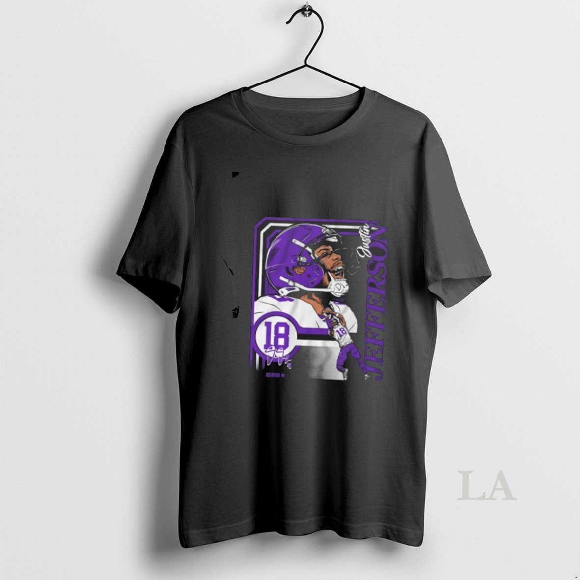 Original Justin Jefferson Collage Frame - Adult & Kids T-Shirts, Sweatshirts & Hoodies apparel design preview 1
