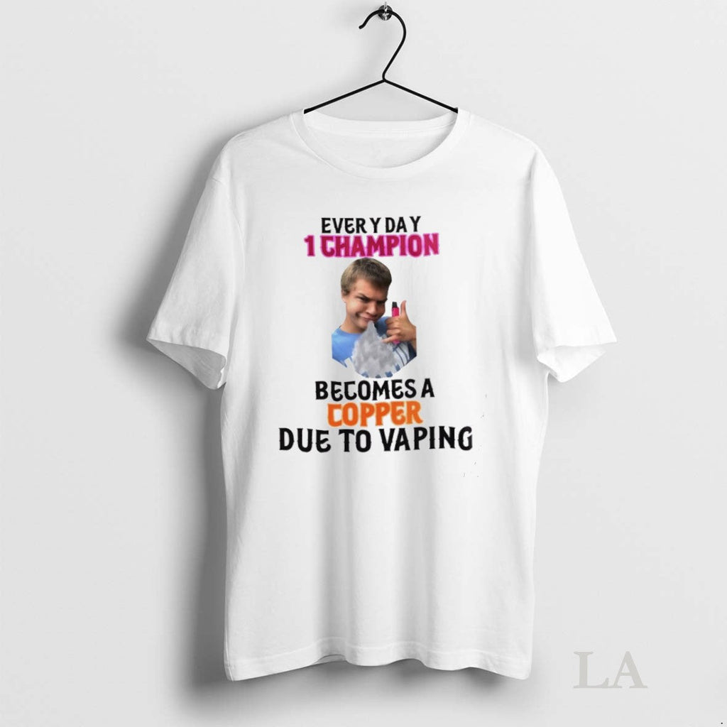Original Jynxzi Every Day 1 Champion Becomes A Copper - Adult & Kids T-Shirts, Sweatshirts & Hoodies apparel design preview 1