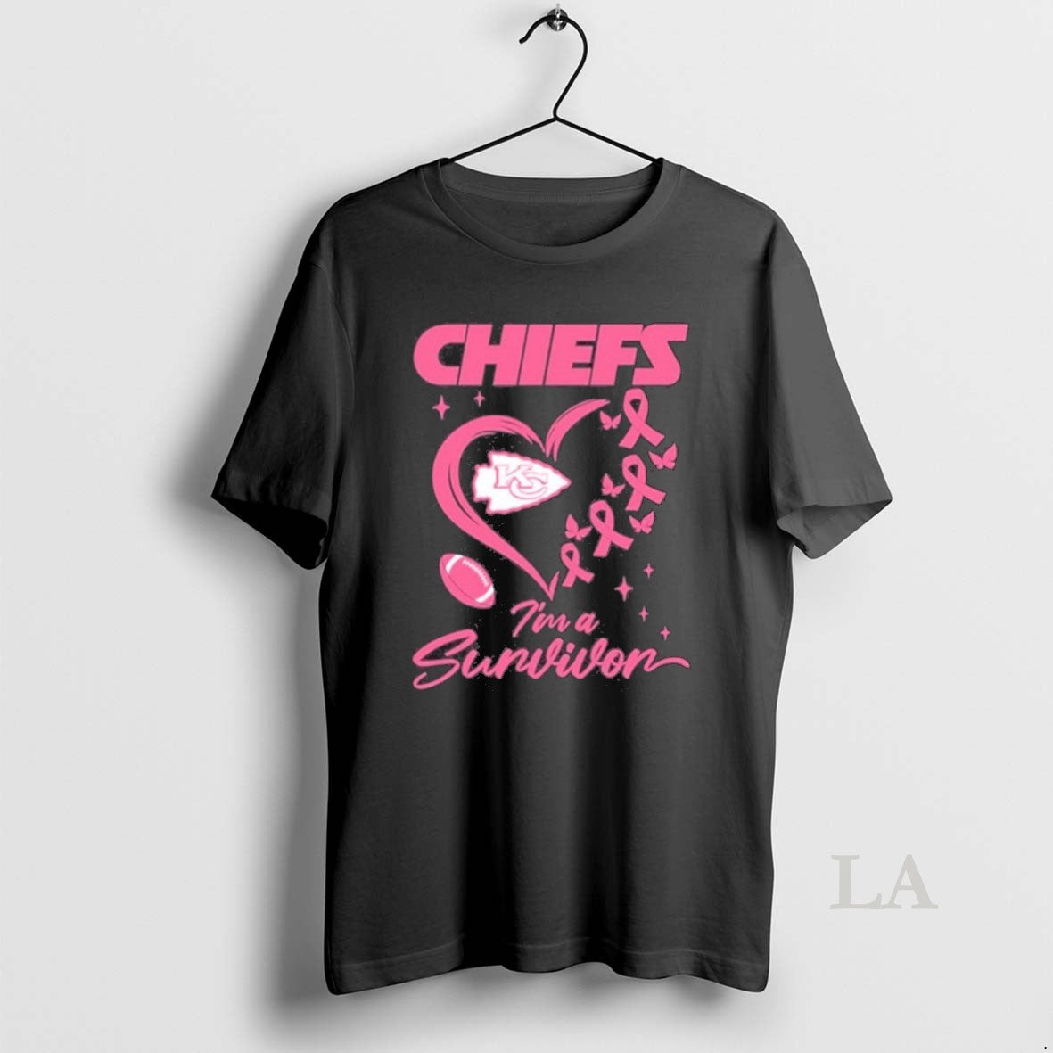 Original Kansas City Chiefs Heart Logo Im A Survivor - Adult & Kids T-Shirts, Sweatshirts & Hoodies apparel design preview 1