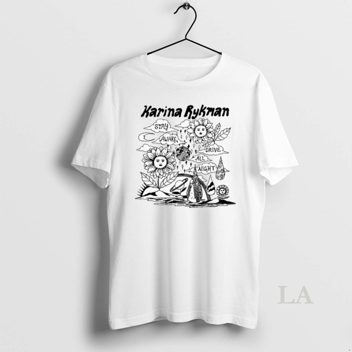 Original Karina Rykman Stay Awake Drive All Night - Adult & Kids T-Shirts, Sweatshirts & Hoodies apparel design preview 1