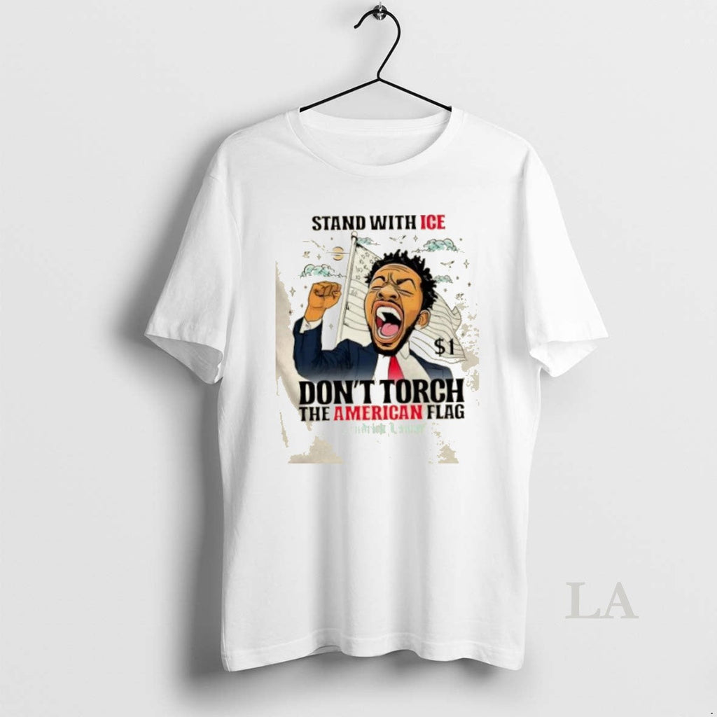Original Kendrick Lamar Stand With Ice Dont Torch The - Adult & Kids T-Shirts, Sweatshirts & Hoodies apparel design preview 1