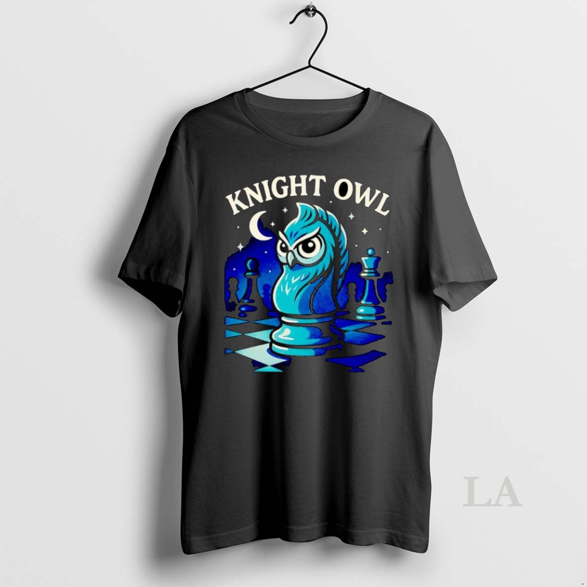 Original Knight Owl Chess Ornaments - Adult & Kids T-Shirts, Sweatshirts & Hoodies apparel design preview 1