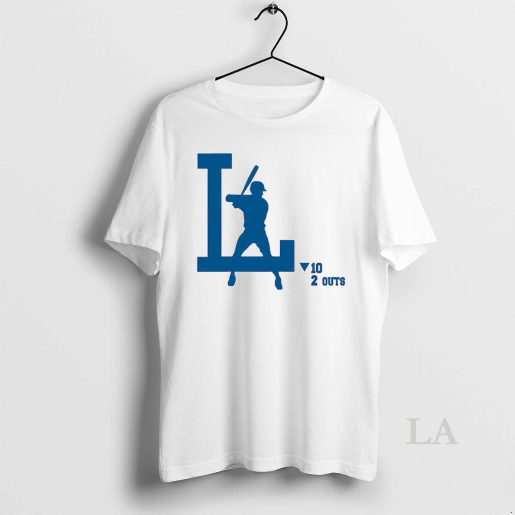 Original La Baseball 10 2 Outs - Adult & Kids T-Shirts, Sweatshirts & Hoodies apparel design preview 1