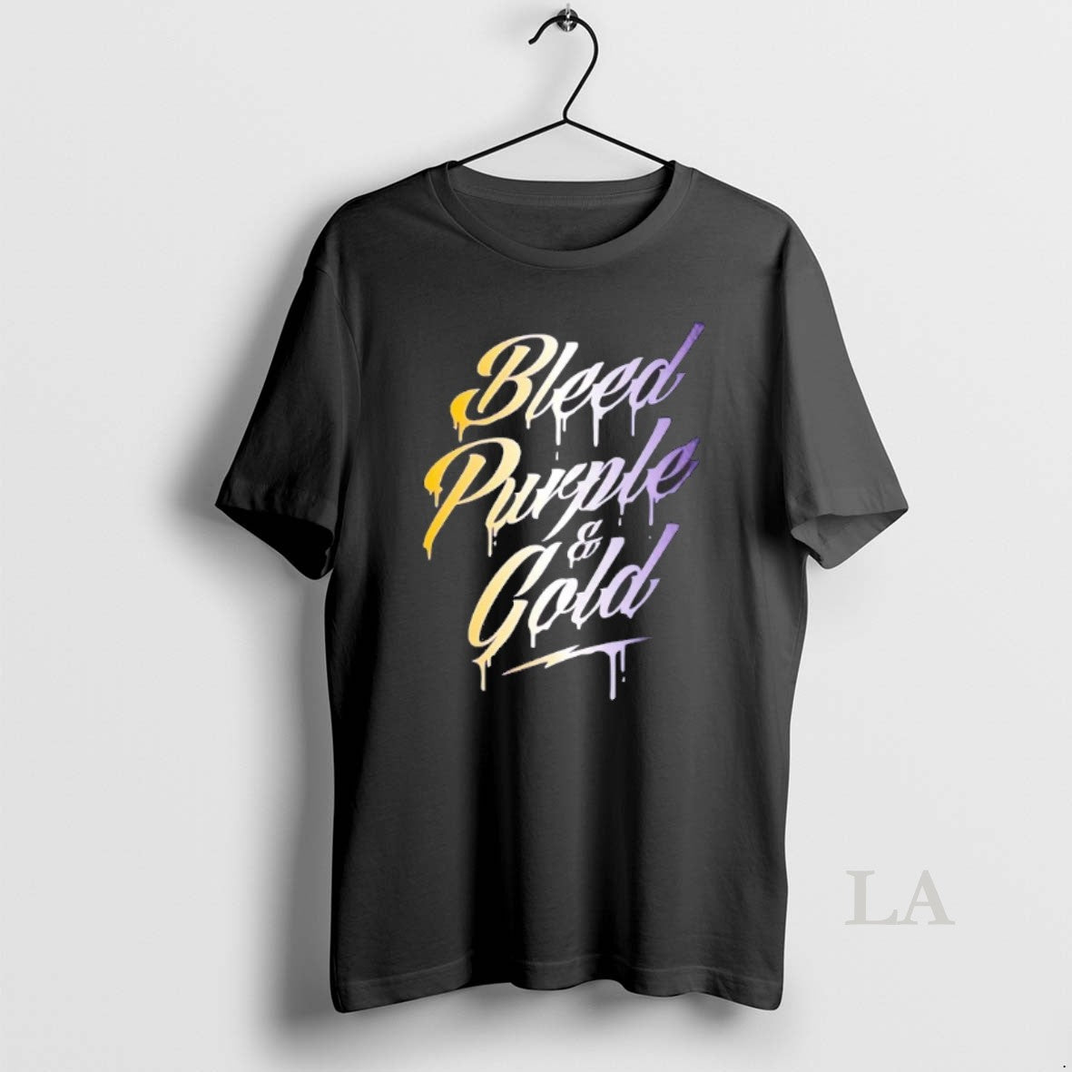 Original La Lakers Bleed Purple And Gold - Adult & Kids T-Shirts, Sweatshirts & Hoodies apparel design preview 1