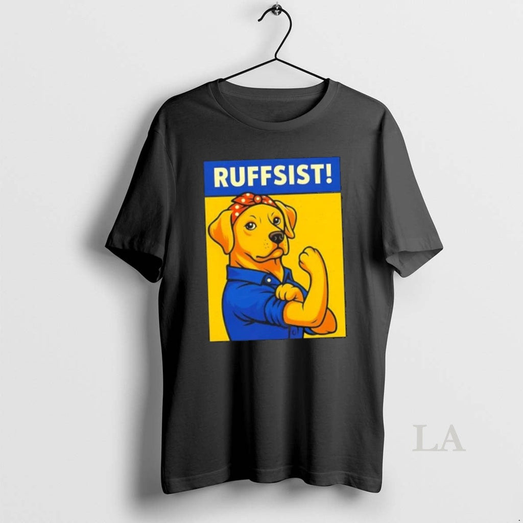 Original Labrador Dog Ruffsist Rosie The Riverter - Adult & Kids T-Shirts, Sweatshirts & Hoodies apparel design preview 1