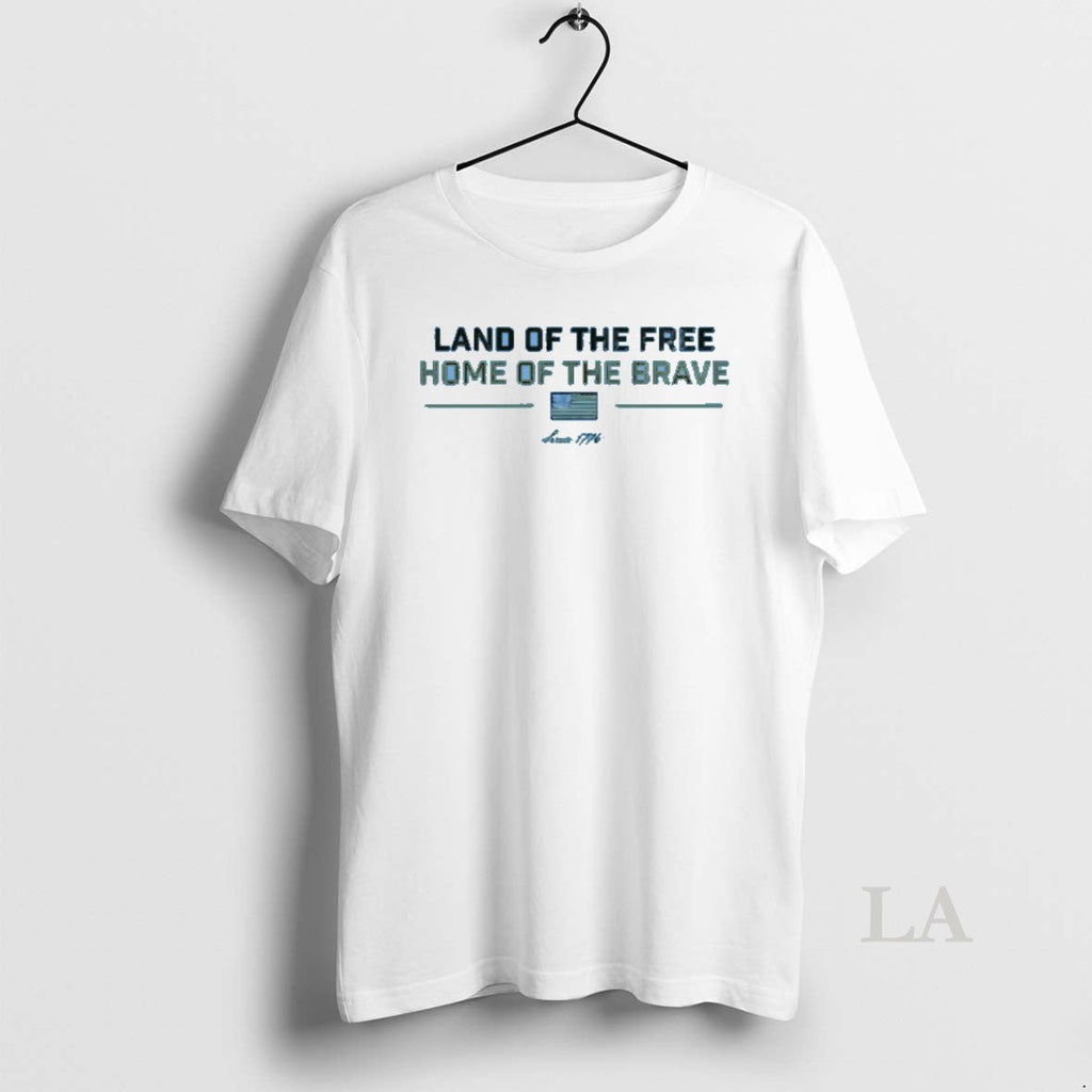 Original Land Of The Free Home Brave Since 1776 - Adult & Kids T-Shirts, Sweatshirts & Hoodies apparel design preview 1
