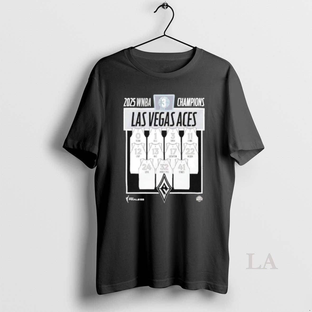 Original Las Vegas Aces 2025 Wnba Finals Champions - Adult & Kids T-Shirts, Sweatshirts & Hoodies apparel design preview 1