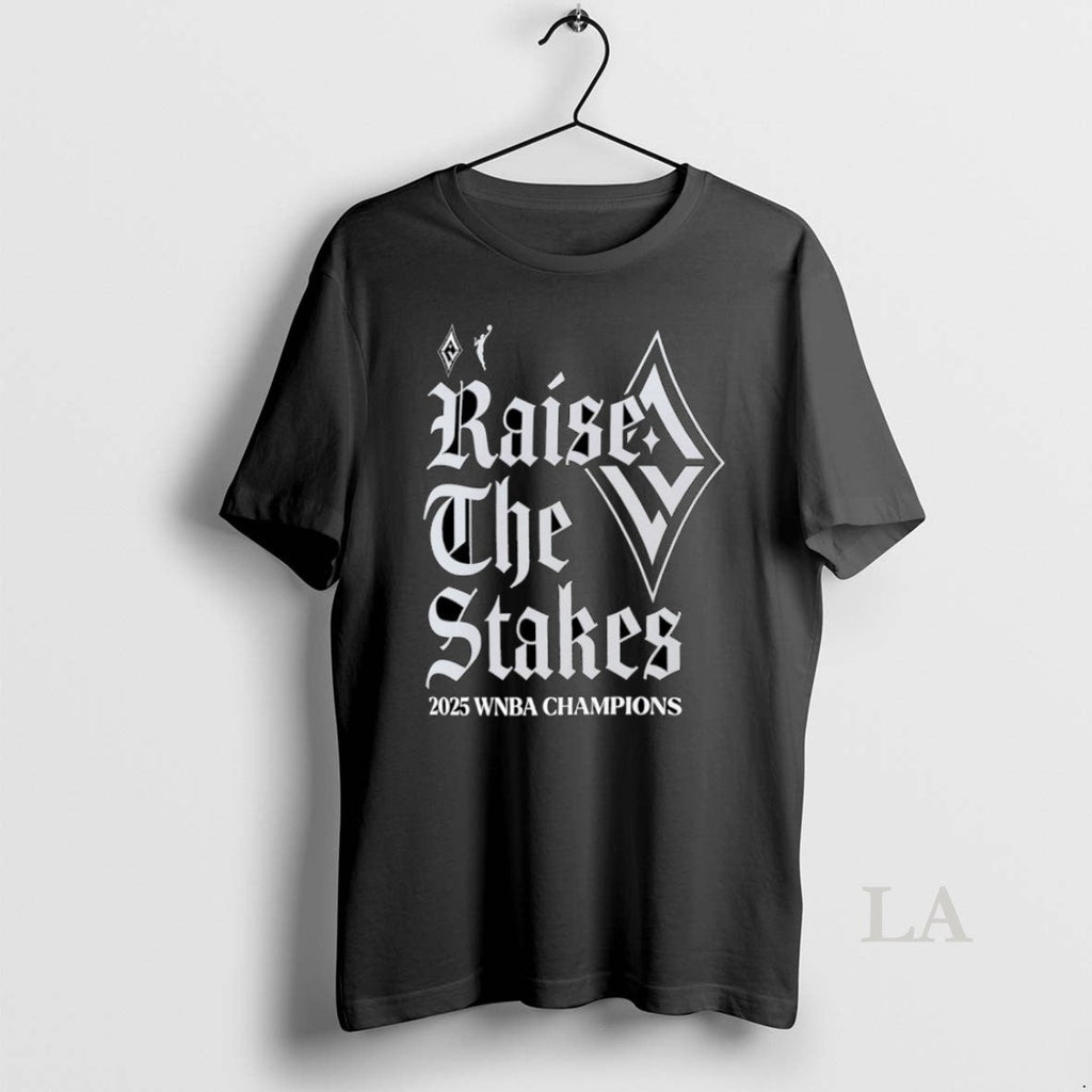 Original Las Vegas Aces Raise The Stakes 2025 Wnba - Adult & Kids T-Shirts, Sweatshirts & Hoodies apparel design preview 1