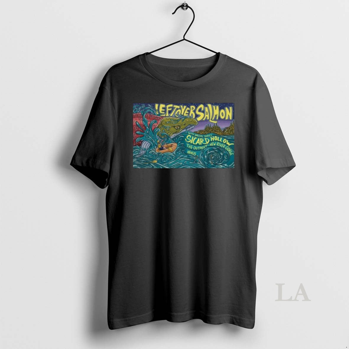 Original Leftover Salmon The Outpost New River Gorge - Adult & Kids T-Shirts, Sweatshirts & Hoodies apparel design preview 1