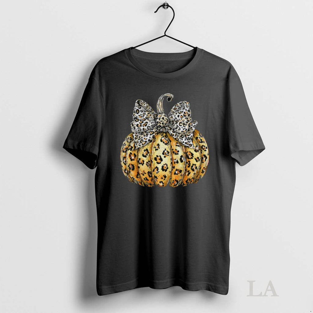 Original Leopard Pumpkin Preppy Ghost Boo Spooky - Adult & Kids T-Shirts, Sweatshirts & Hoodies apparel design preview 1