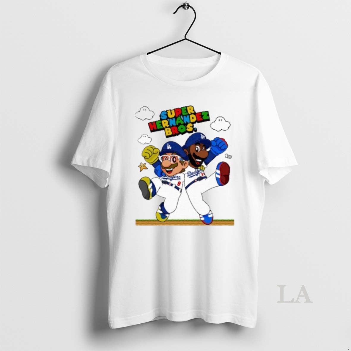 Original Lets Go Dodgers Super Hernandez Bros New - Adult & Kids T-Shirts, Sweatshirts & Hoodies apparel design preview 1