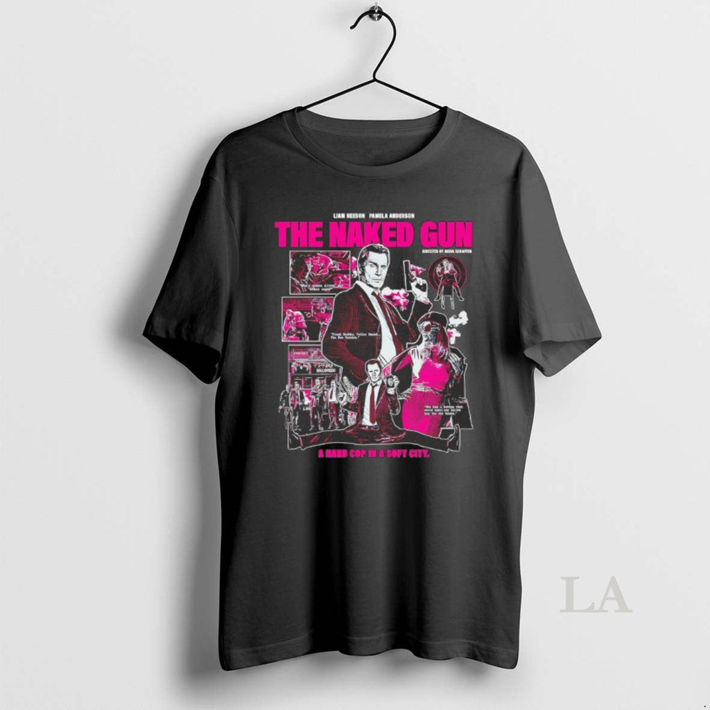 Original Liam Neeson Pamela Anderson The Naked Gun - Adult & Kids T-Shirts, Sweatshirts & Hoodies apparel design preview 1