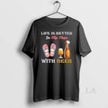Original Life Is Better In Flip Flops With Beer - Adult & Kids T-Shirts, Sweatshirts & Hoodies apparel design preview 1