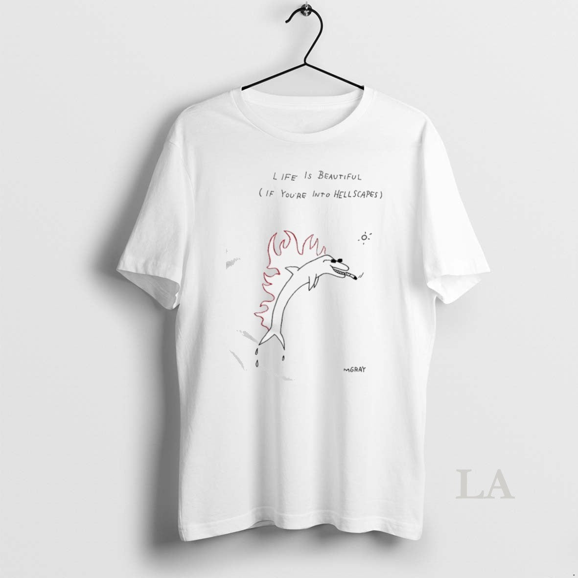 Original Life Is Beautiful If Youre Into Hellscapes - Adult & Kids T-Shirts, Sweatshirts & Hoodies apparel design preview 1