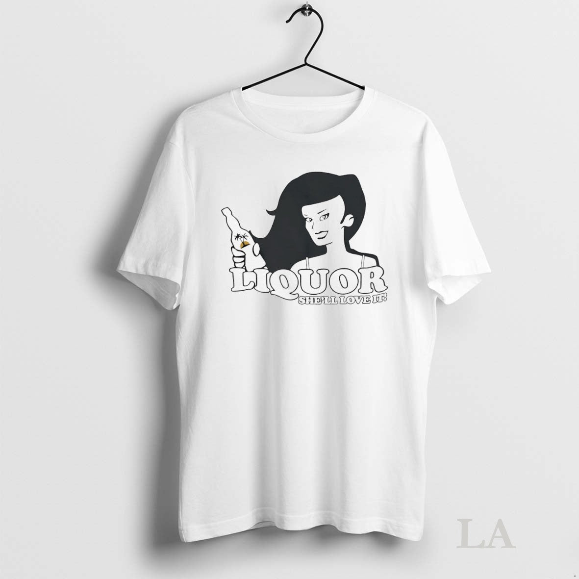 Original Liquor Where She Likes It - Adult & Kids T-Shirts, Sweatshirts & Hoodies apparel design preview 1