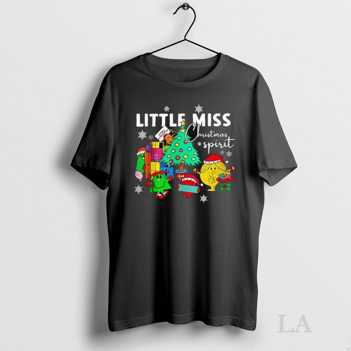 Original Little Miss Christmas Spirit - Adult & Kids T-Shirts, Sweatshirts & Hoodies apparel design preview 1