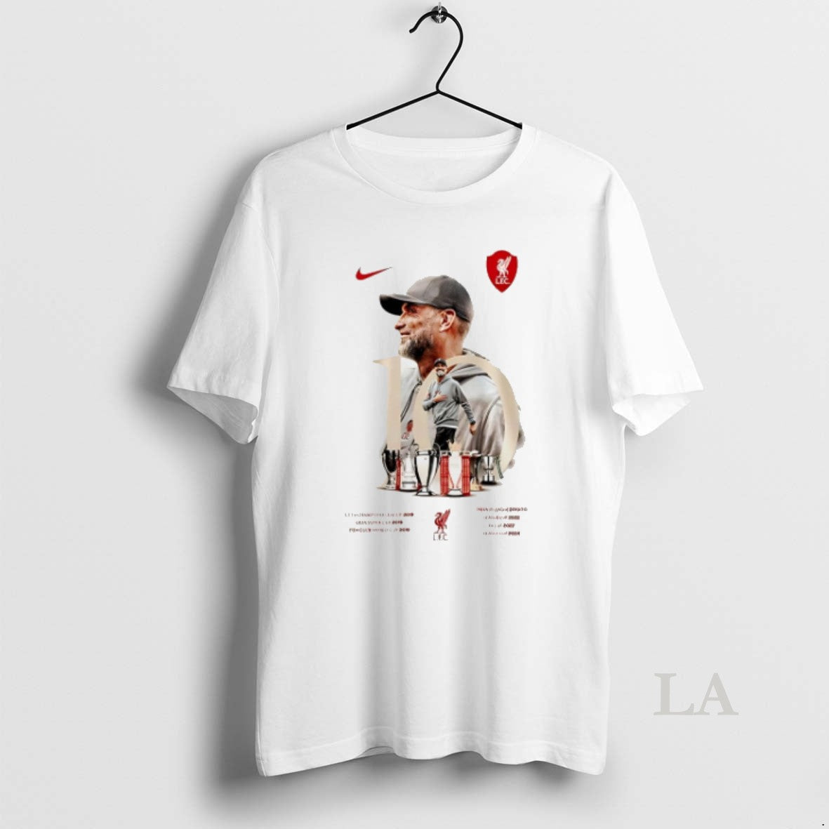Original Liverpool Fc X Jurgen Klopp 10th Anniversary - Adult & Kids T-Shirts, Sweatshirts & Hoodies apparel design preview 1