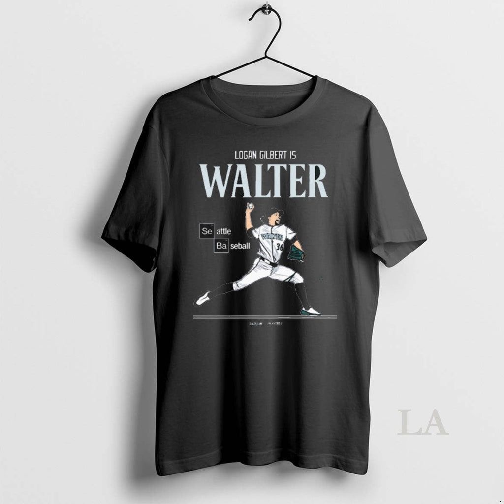 Original Logan Gilbert Is Walter Seattle Mariners - Adult & Kids T-Shirts, Sweatshirts & Hoodies apparel design preview 1