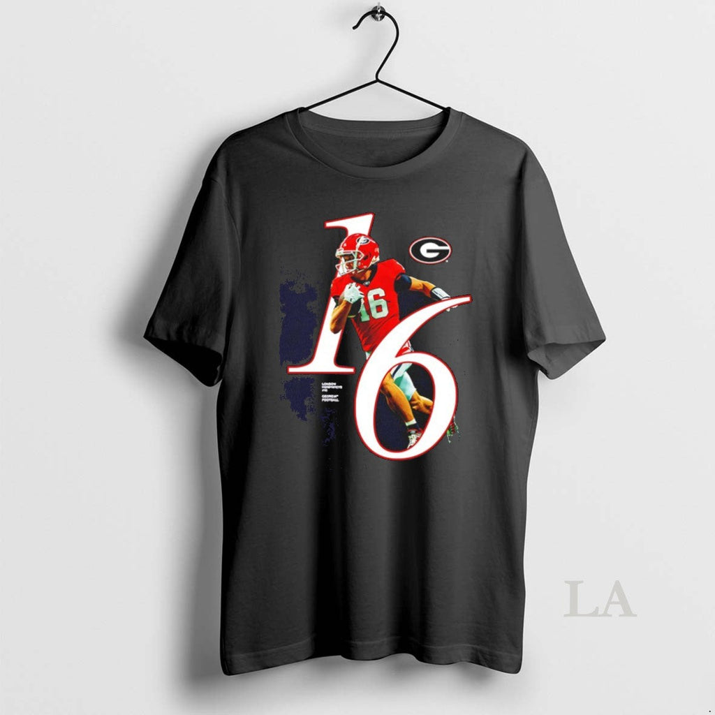 Original London Humphreys 16 Georgia Bulldogs 2025 - Adult & Kids T-Shirts, Sweatshirts & Hoodies apparel design preview 1