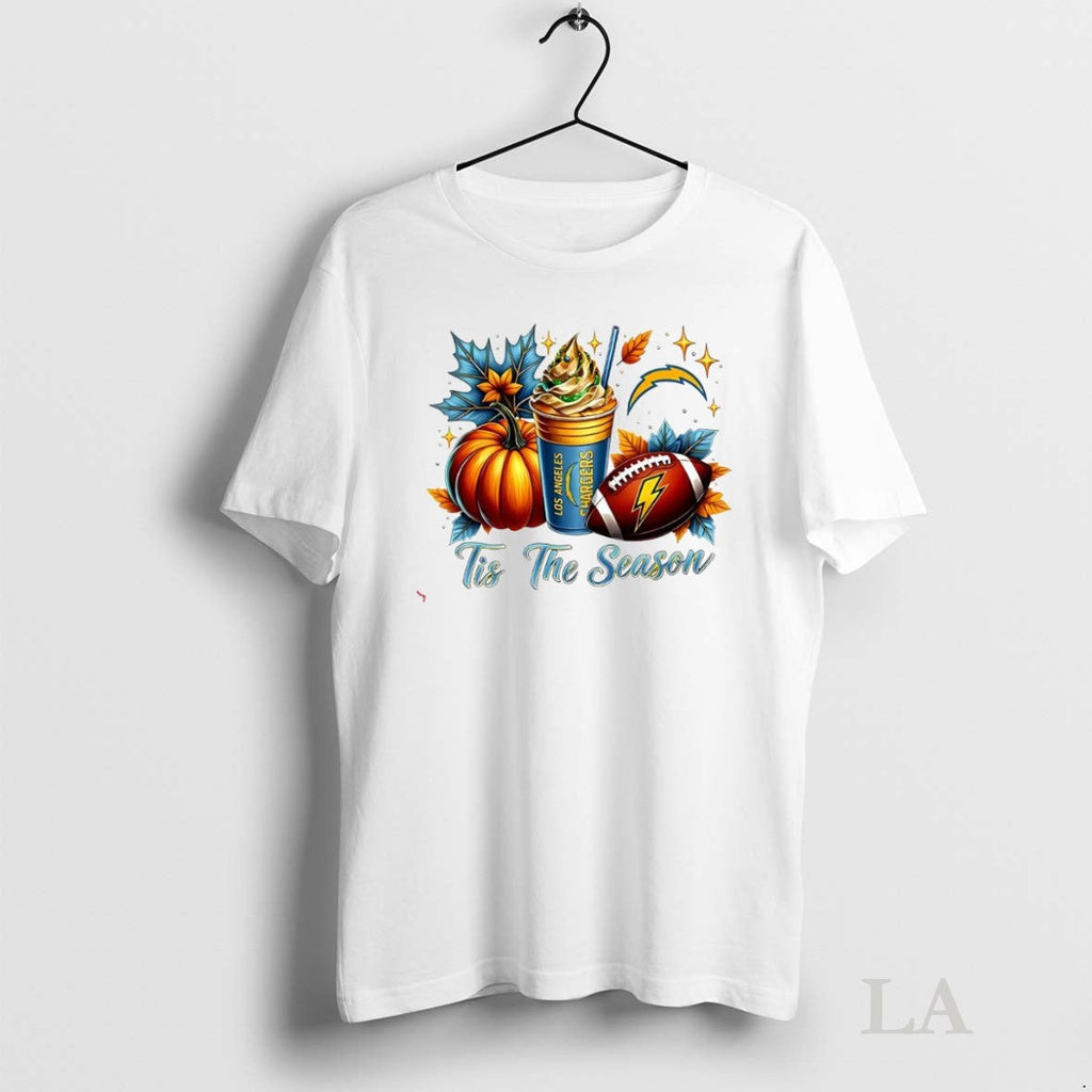 Original Los Angeles Chargers Tis The Season - Adult & Kids T-Shirts, Sweatshirts & Hoodies apparel design preview 1
