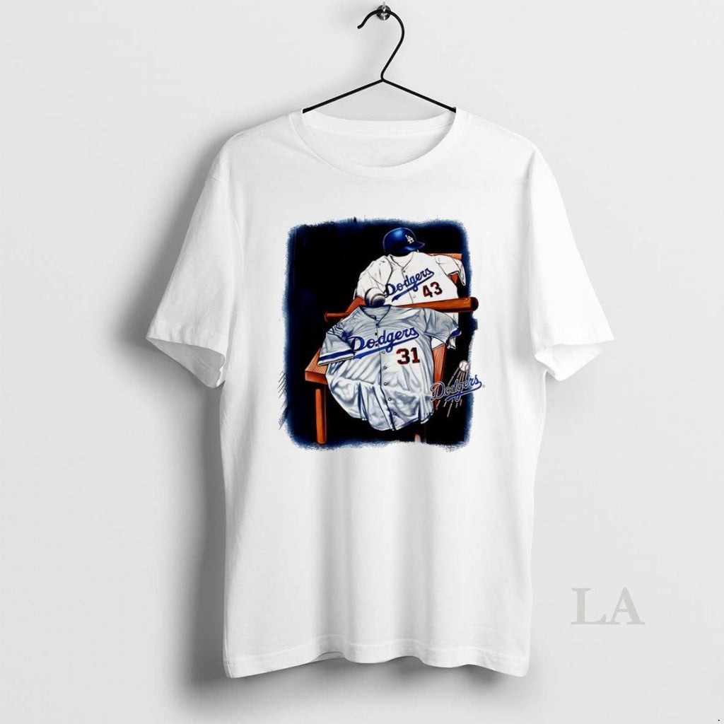 Original Los Angeles Dodgers Jersey Number 31 43 - Adult & Kids T-Shirts, Sweatshirts & Hoodies apparel design preview 1