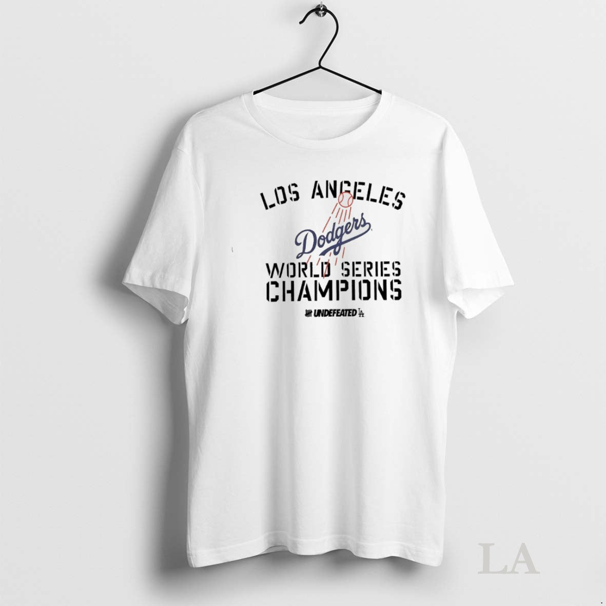 Original Los Angeles Dodgers X Undefeated World - Adult & Kids T-Shirts, Sweatshirts & Hoodies apparel design preview 1