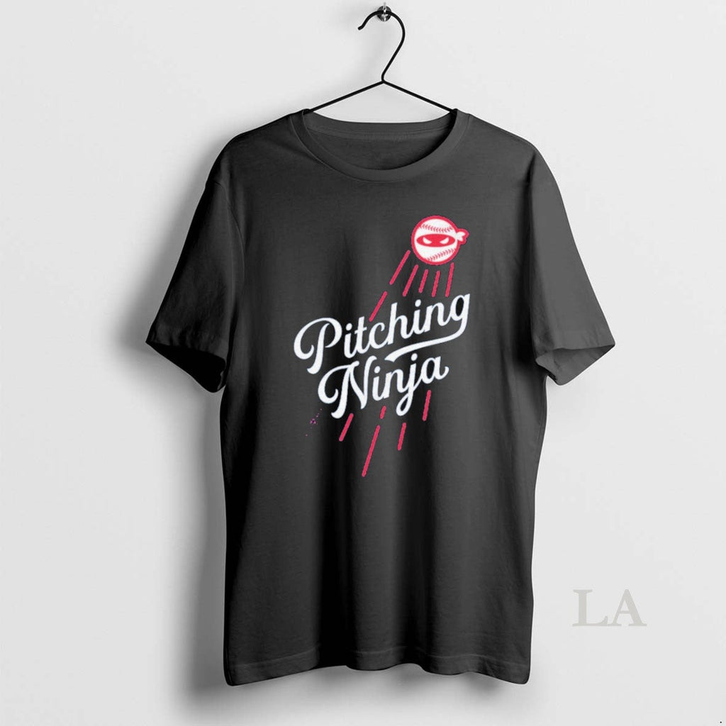 Original Los Angeles Pitching Ninja - Adult & Kids T-Shirts, Sweatshirts & Hoodies apparel design preview 1