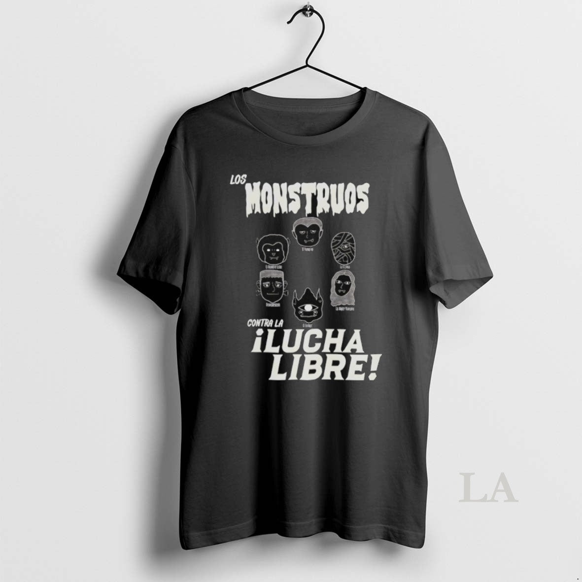 Original Los Monstruos Contra La Lucha Libre - Adult & Kids T-Shirts, Sweatshirts & Hoodies apparel design preview 1