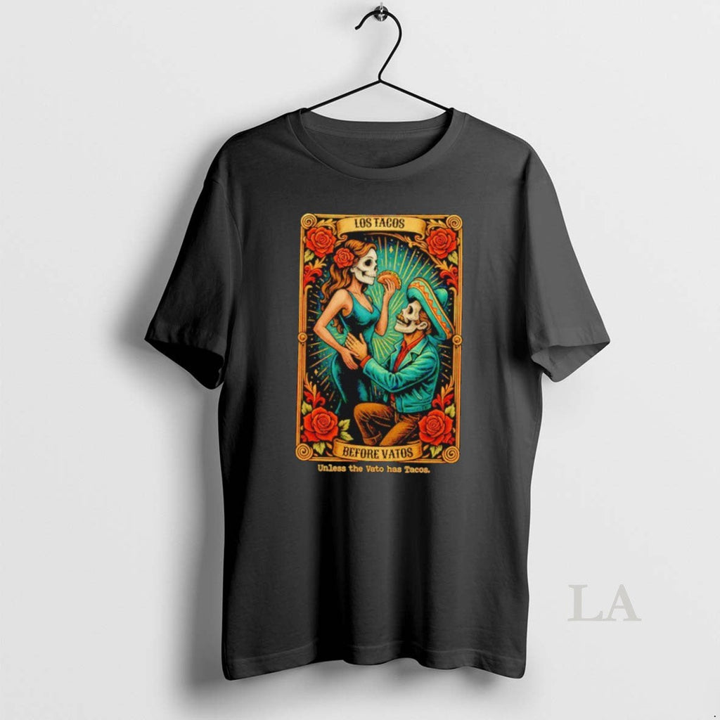 Original Los Tacos Before Vatos Tarot Card - Adult & Kids T-Shirts, Sweatshirts & Hoodies apparel design preview 1