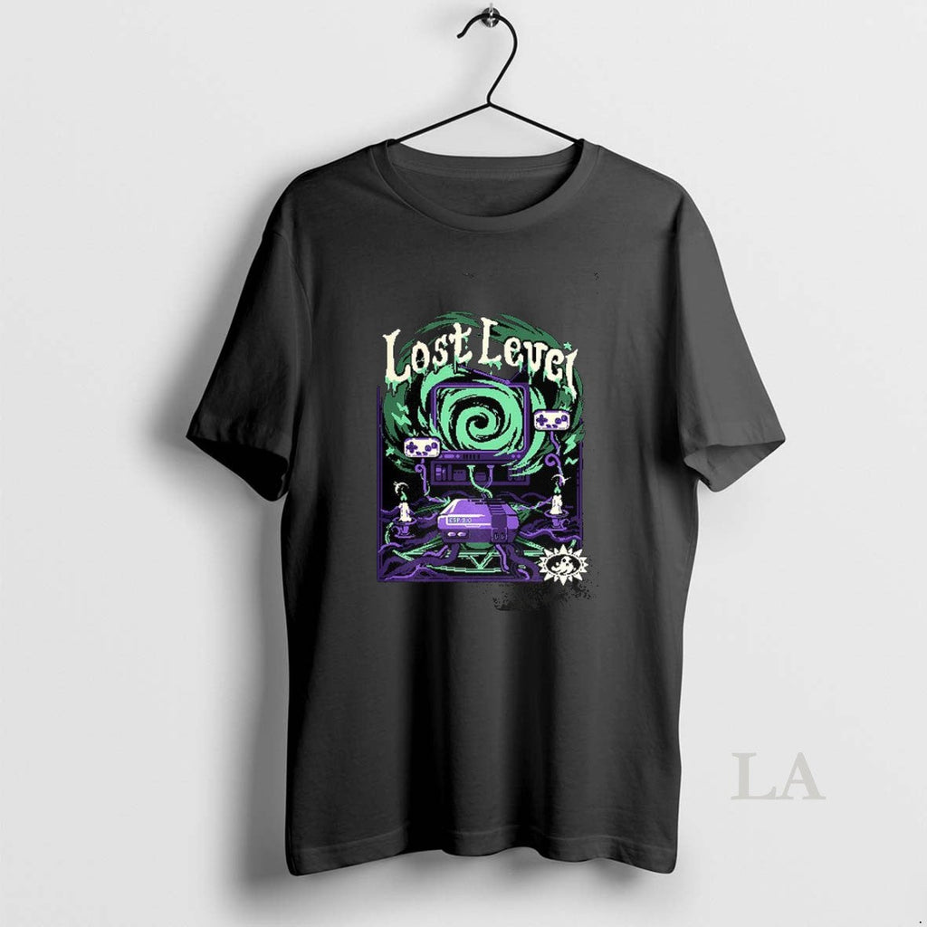 Original Lost Level Caught Up In The Spooky Game - Adult & Kids T-Shirts, Sweatshirts & Hoodies apparel design preview 1