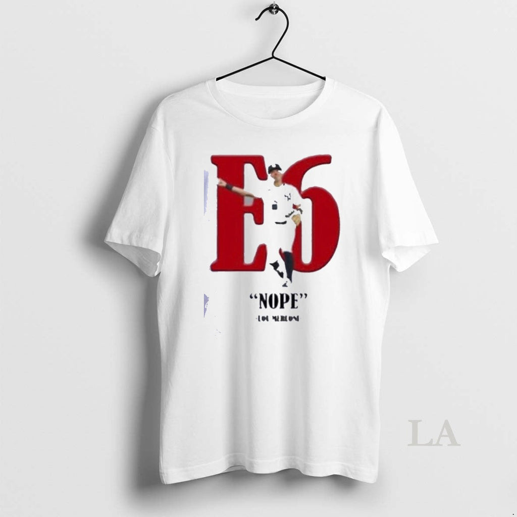 Original Lou Merloni Boston Red Sox E6 Volpe Nope - Adult & Kids T-Shirts, Sweatshirts & Hoodies apparel design preview 1