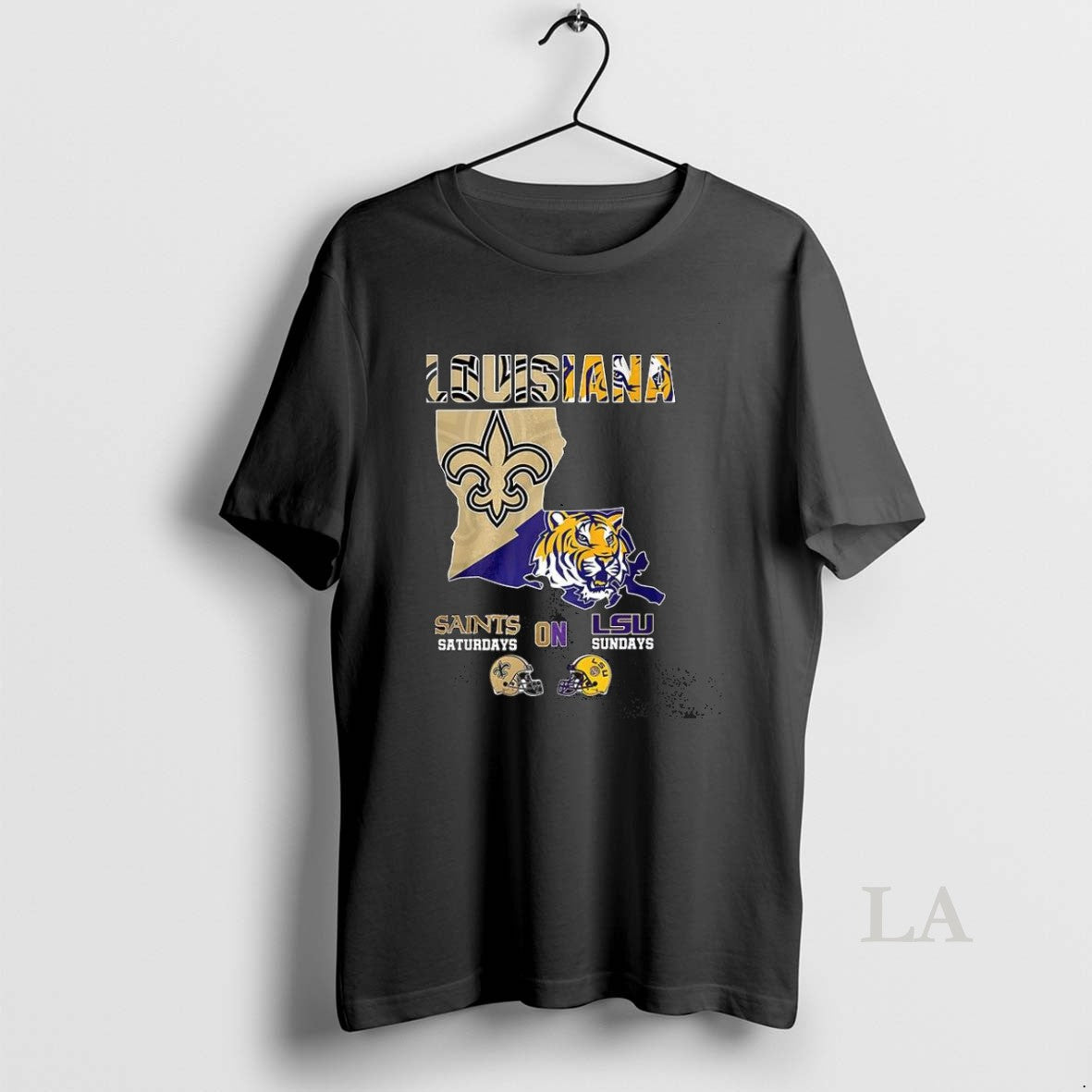 Original Louisiana Saints Saturdays On Lsu Sundays - Adult & Kids T-Shirts, Sweatshirts & Hoodies apparel design preview 1