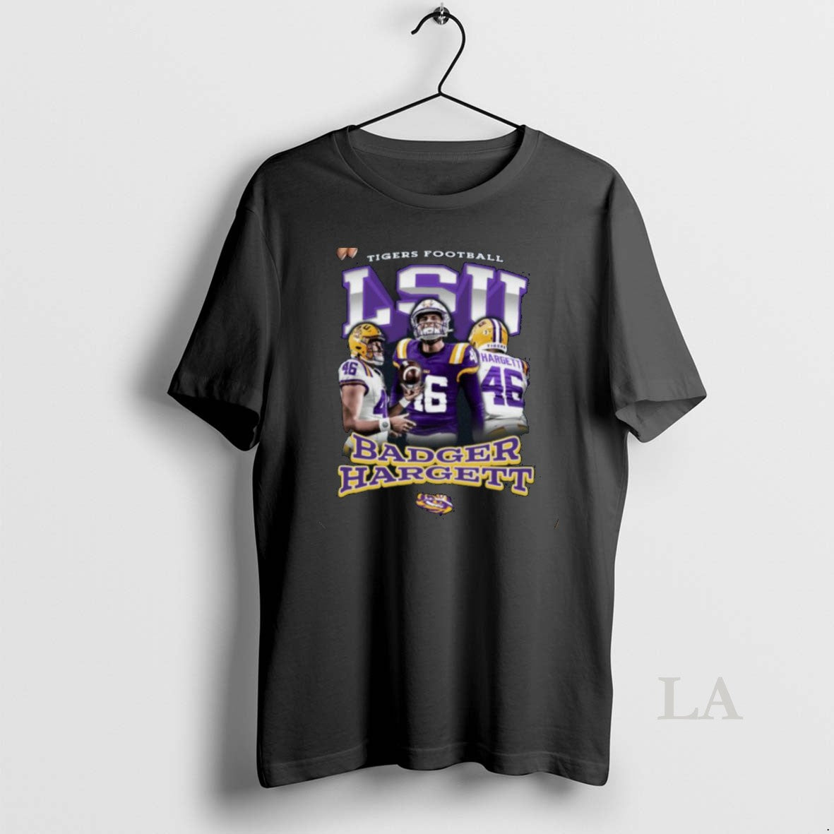 Original Lsu Football Badger Hargett Retro 90s - Adult & Kids T-Shirts, Sweatshirts & Hoodies apparel design preview 1