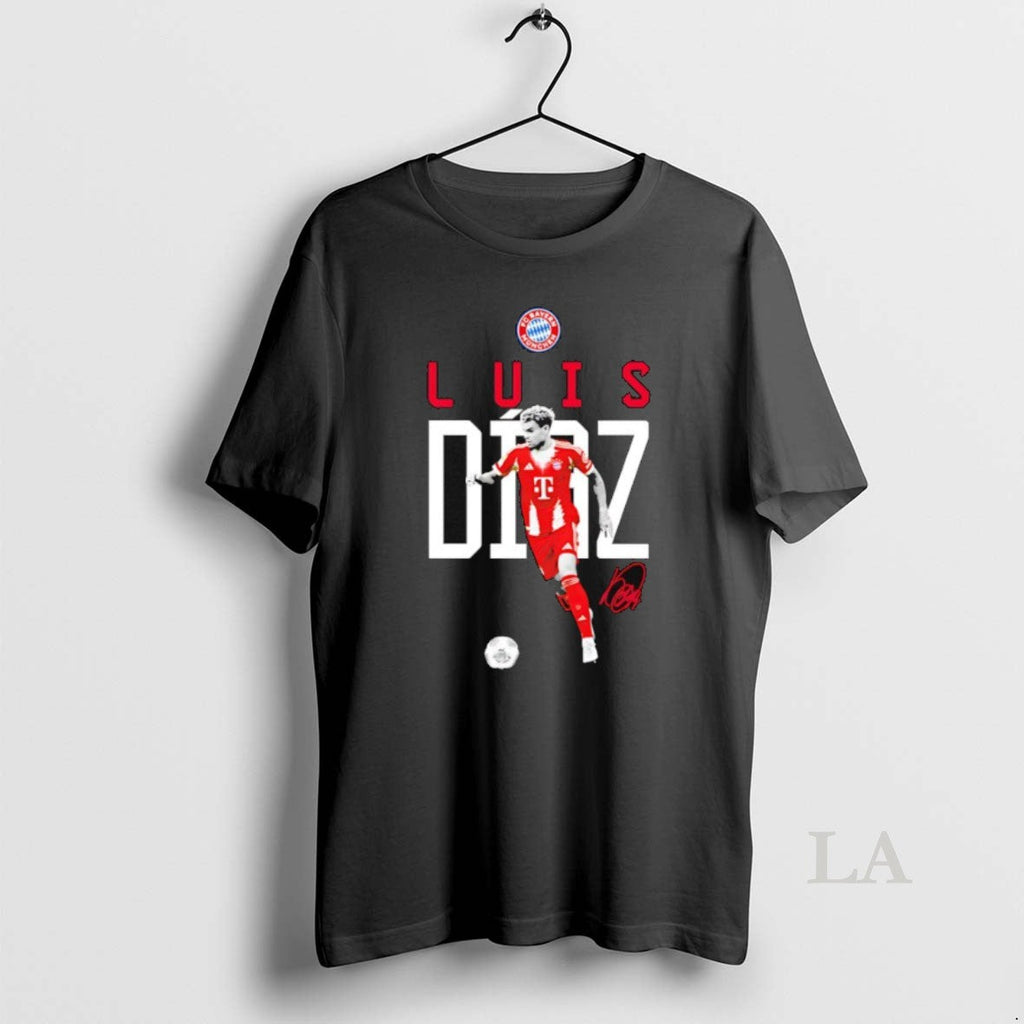 Original Luis Diaz Fc Bayern Munich Logo Signature - Adult & Kids T-Shirts, Sweatshirts & Hoodies apparel design preview 1