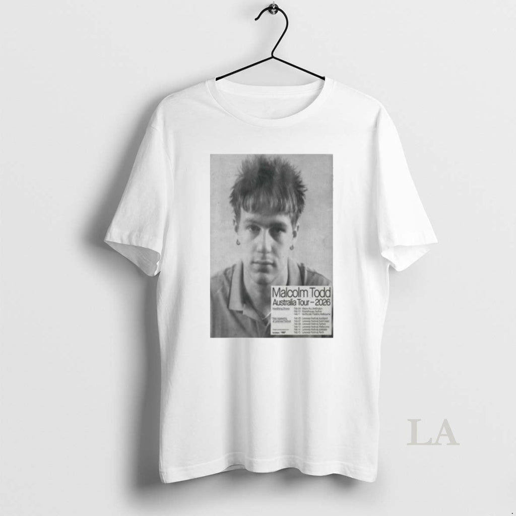 Original Malcolm Todd Australia Tour February 2026 - Adult & Kids T-Shirts, Sweatshirts & Hoodies apparel design preview 1