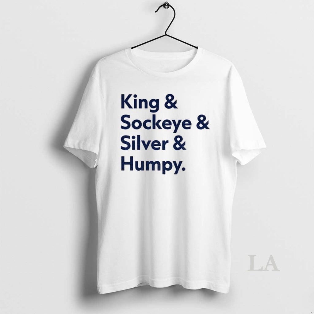 Original Mariners Salmon Run King Sockeye Silver - Adult & Kids T-Shirts, Sweatshirts & Hoodies apparel design preview 1