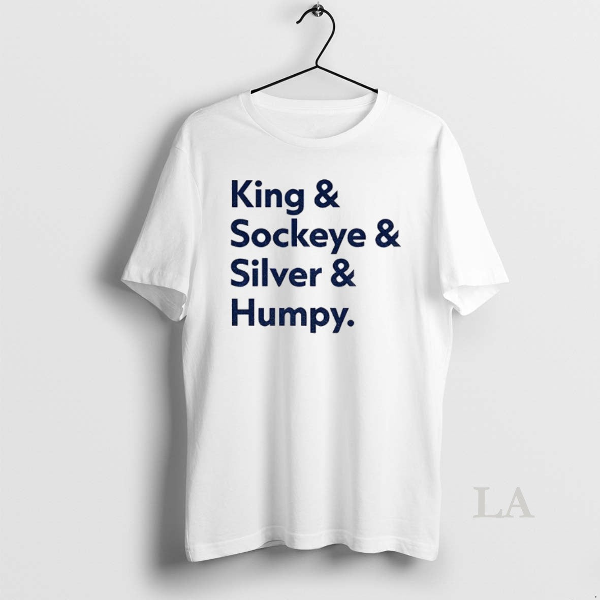 Original Mariners Salmon Run King Sockeye Silver - Adult & Kids T-Shirts, Sweatshirts & Hoodies apparel design preview 1