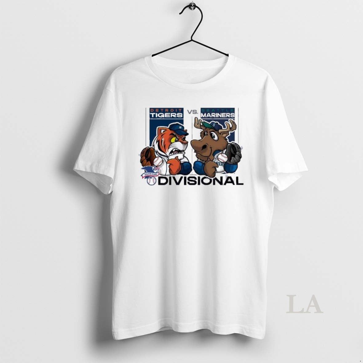 Original Mascot Tigers Vs Mariners 2025 Alds Matchup - Adult & Kids T-Shirts, Sweatshirts & Hoodies apparel design preview 1