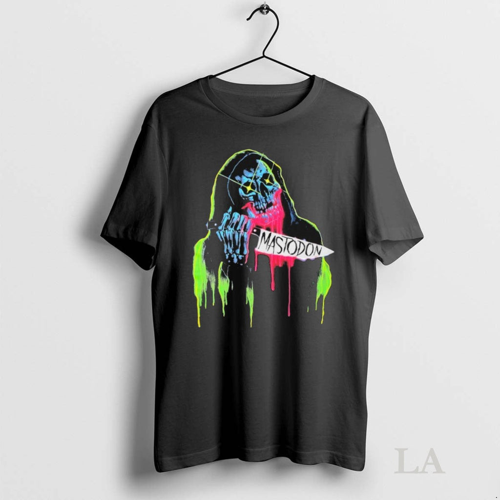 Original Mastodon Neon Knife Skull Reaper - Adult & Kids T-Shirts, Sweatshirts & Hoodies apparel design preview 1