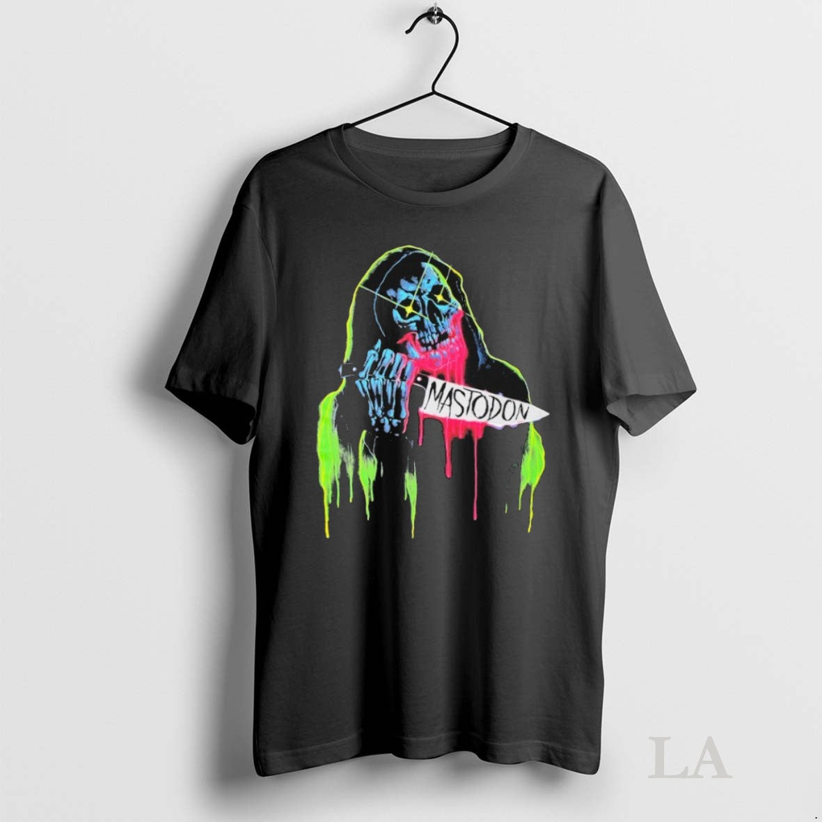 Original Mastodon Neon Knife Skull Reaper - Adult & Kids T-Shirts, Sweatshirts & Hoodies apparel design preview 1