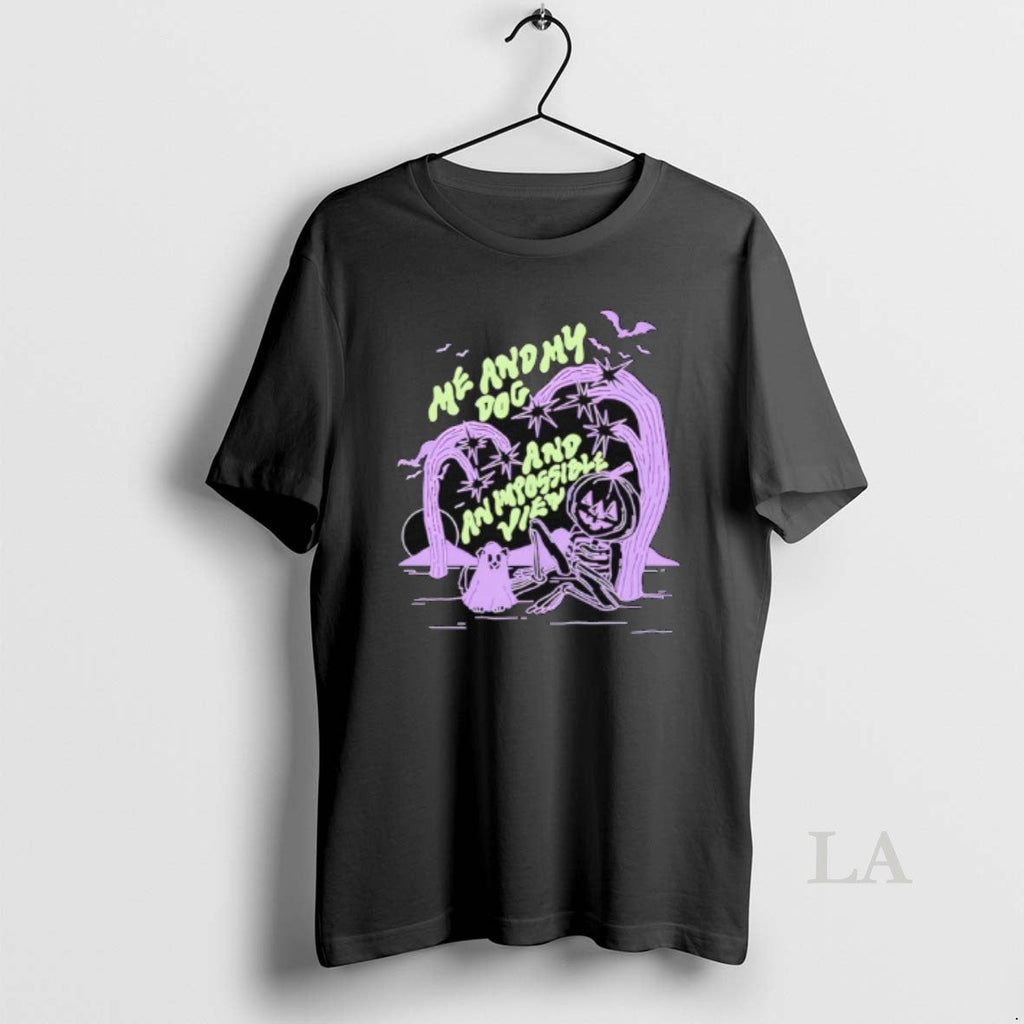 Original Me And My Dog An Impossible View Halloween - Adult & Kids T-Shirts, Sweatshirts & Hoodies apparel design preview 1