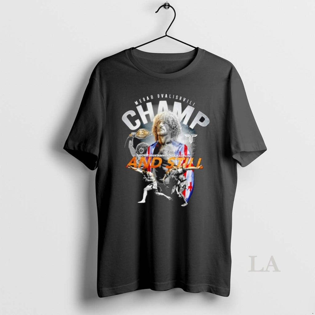 Original Merab Dvalishvili And Still World - Adult & Kids T-Shirts, Sweatshirts & Hoodies apparel design preview 1