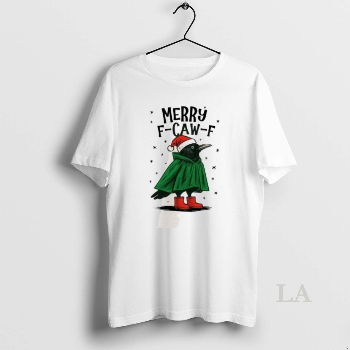 Original Merry F Caw Funny Christmas - Adult & Kids T-Shirts, Sweatshirts & Hoodies apparel design preview 1