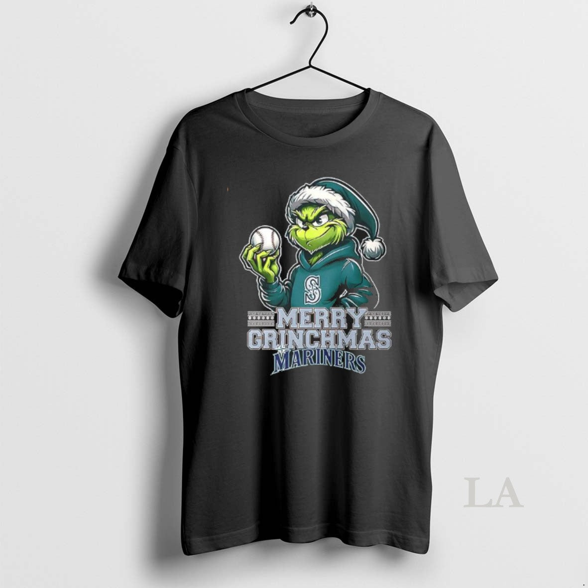 Original Merry Grinchmas Seattle Mariners - Adult & Kids T-Shirts, Sweatshirts & Hoodies apparel design preview 1